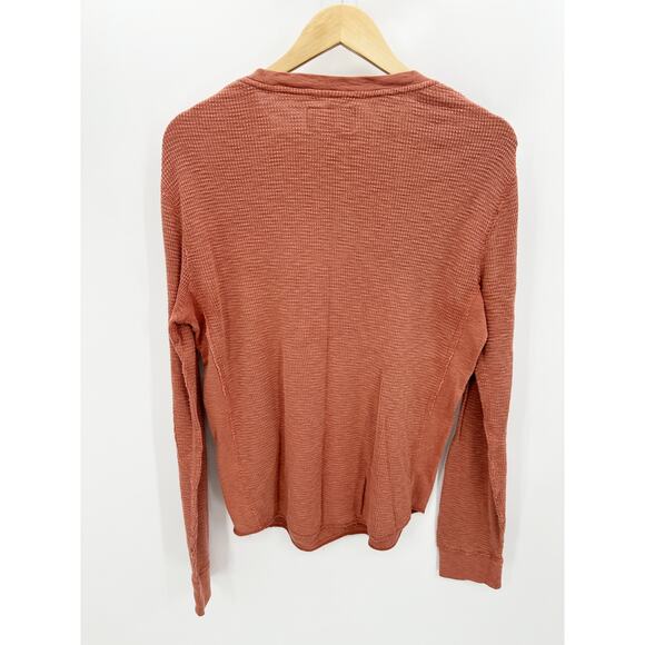 Lucky Brand Mens Sequoia Salmon Long Sleeve Thermal Crew T-Shirt Tee Size Small - Picture 2 of 10